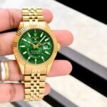 Rolex Sky-Dweller Gold-Tone Green Dial