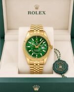 Rolex Sky-Dweller Gold-Tone Green Dial - Image 6