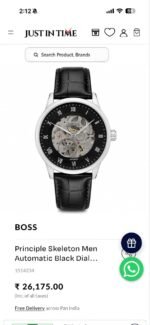 Boss Automatic Black Textured Skeleton Dial - Image 2
