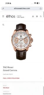 Tag Heuer Carrera Multifunction White Dial - Image 3