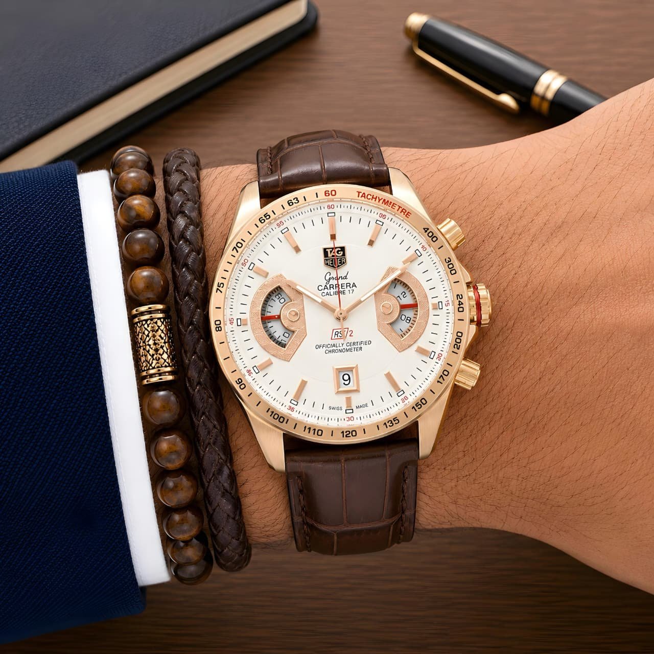WhatsApp Image 2026-09-02 at 2.48.13 PM Tag Heuer Carrera Multifunction White Dial - Image 1