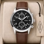 Fossil Bennette Black Dial Chronograph