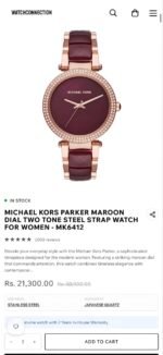Michael Kors Parker Plum Acetate Rose-Gold Quartz - Image 2
