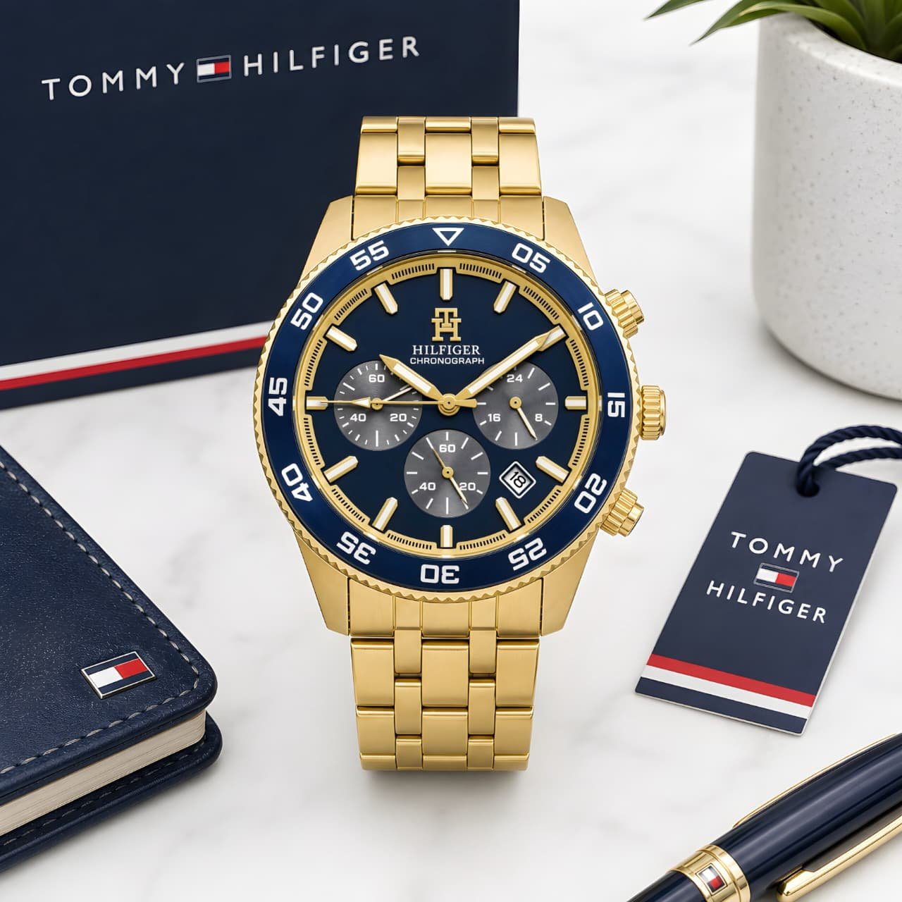 WhatsApp Image 2026-09-02 at 2.50.04 PM (1) Tommy Hilfiger Navy Blue Dial Sports Chronograph - Image 1