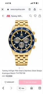 Tommy Hilfiger Navy Blue Dial Sports Chronograph - Image 2