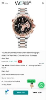 Tag Heuer Calibre 36 Black Racing Dial Chronograph - Image 3