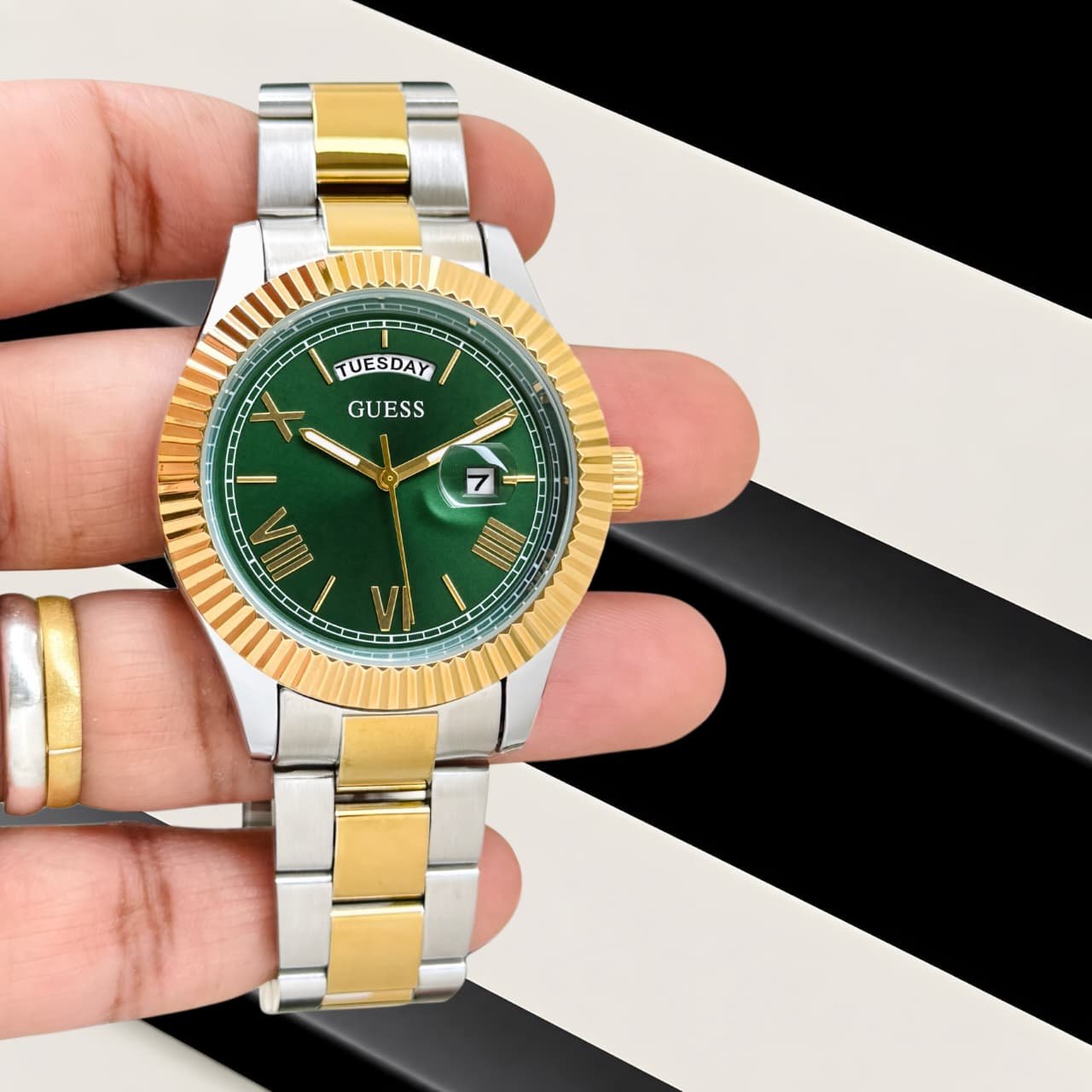 WhatsApp Image 2026-09-02 at 2.53.18 PM (1) Guess Day-Date Classic Green Dial - Image 1