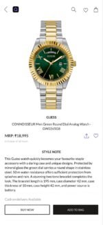 Guess Day-Date Classic Green Dial - Image 3