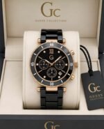 Guess Black And Rose Gold Chronograph
