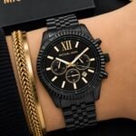 Michael Kors Lexington Black Chronograph 44MM