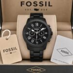 Fossil Black Roman Chronograph 43mm