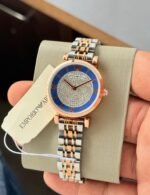 Emporio Armani Blue Diamond-Style Dial