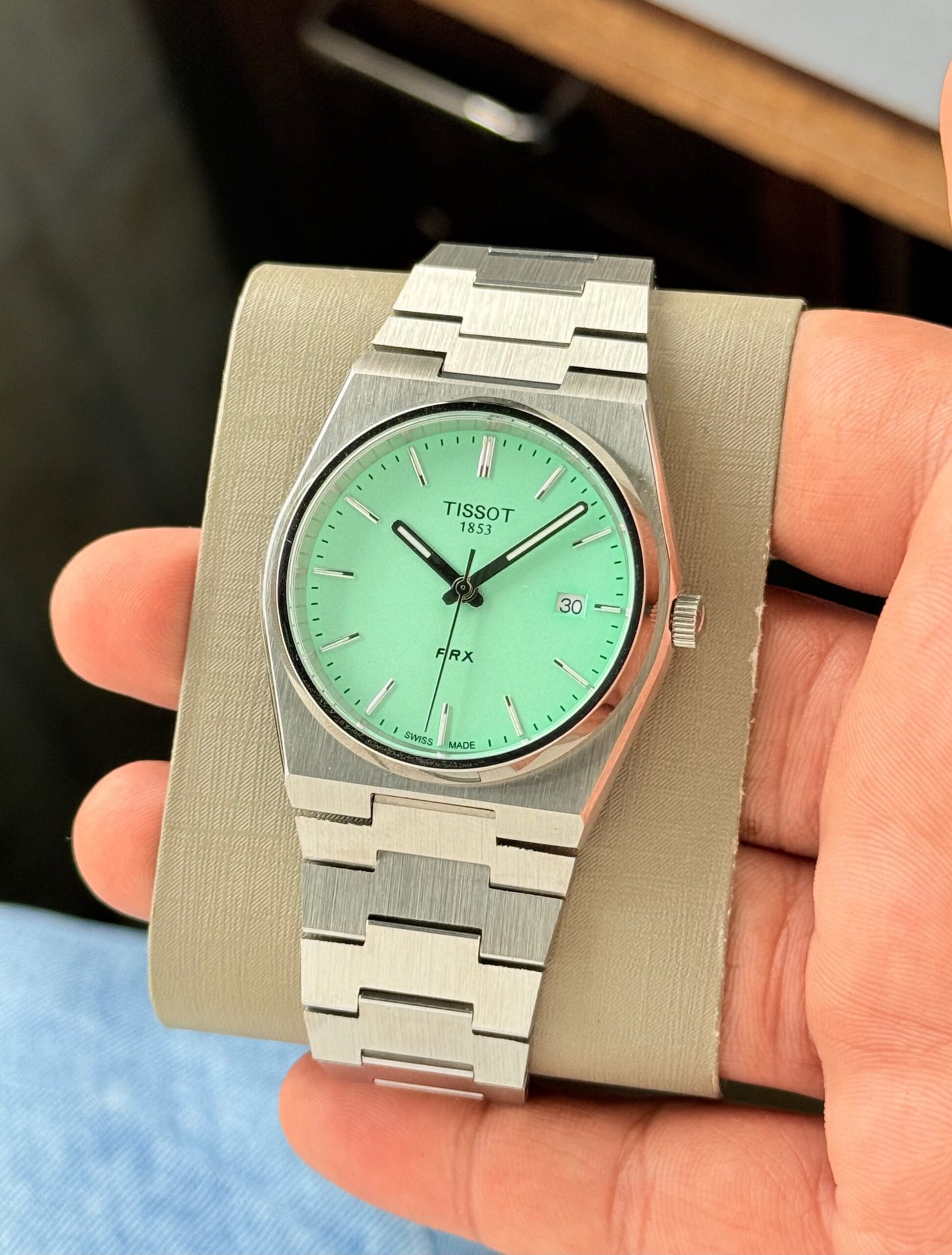 WhatsApp Image 2026-09-02 at 3.24.48 PM Tissot Prx Tiffany Dial Silver Quartz - Image 1