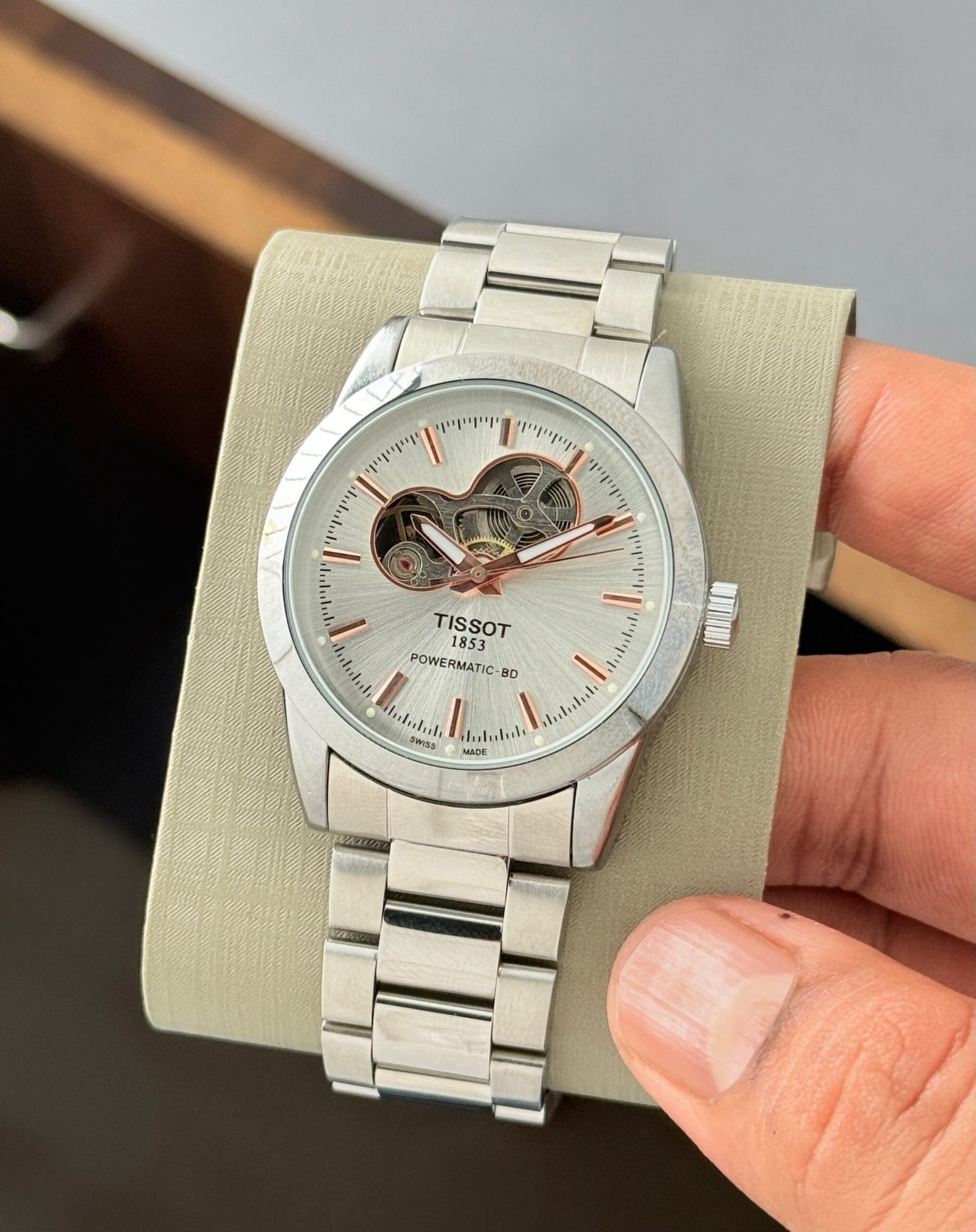 WhatsApp Image 2026-09-02 at 3.25.03 PM Tissot Gentlemen Powermatic 80 Open Heart Grey Dial - Image 1