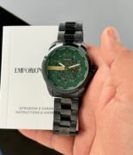 Armani Exchange Green Dial Automatic Open Heart - Image 2