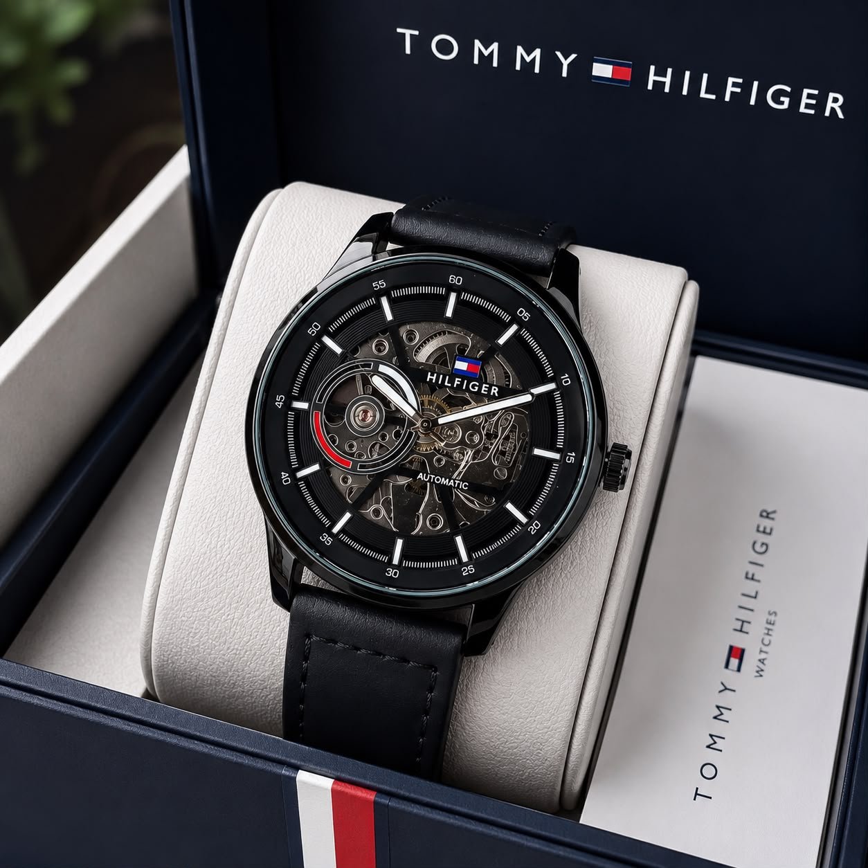 WhatsApp Image 2026-09-02 at 3.30.23 PM (1) Tommy Hilfiger Skeleton Black Automatic Edition - Image 1