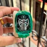 Jacob & Co Bugatti Chiron Green Transparent Skeleton Dial