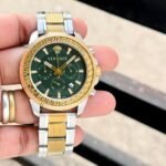 Versace Greca green textured dial Chronograph