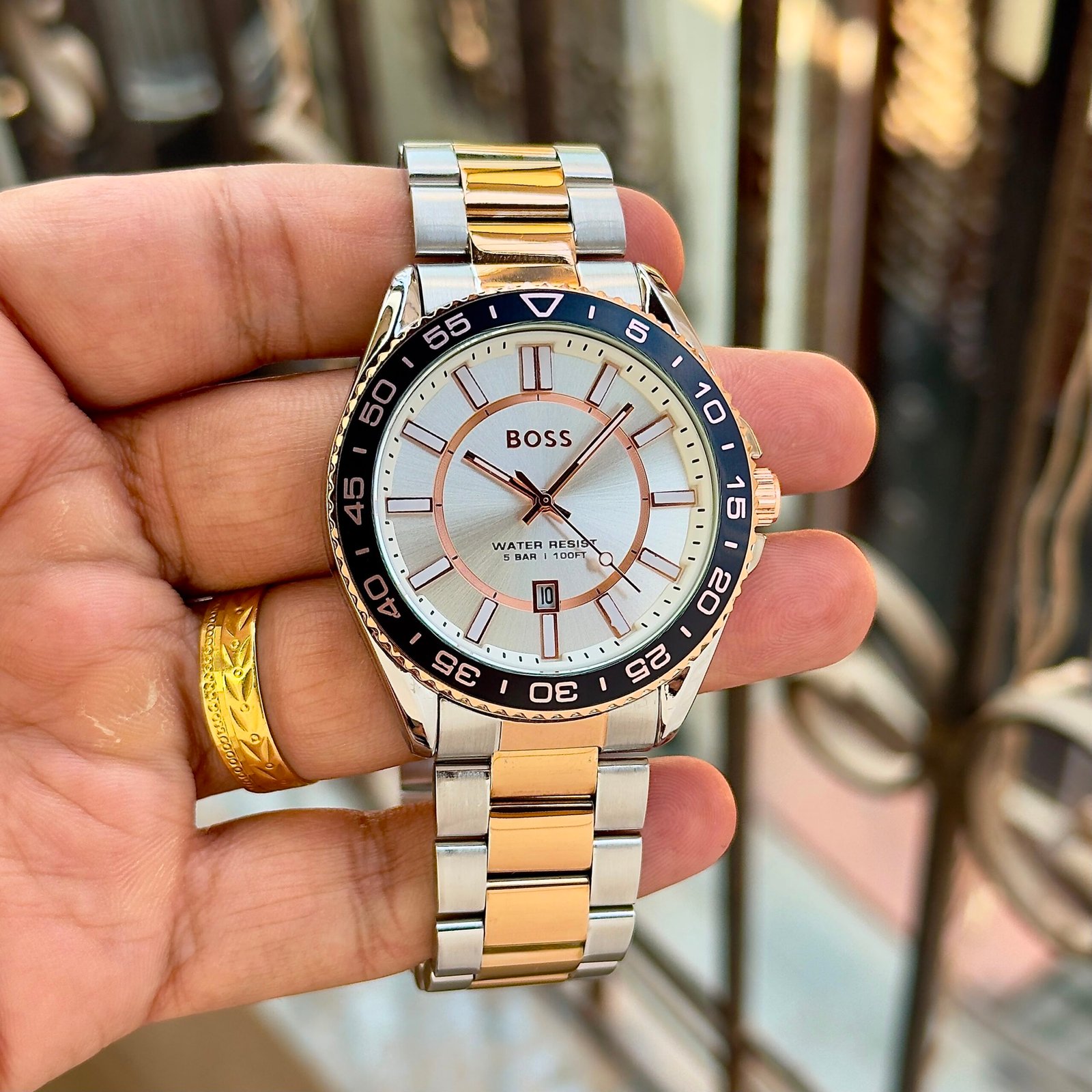 WhatsApp Image 2026-09-04 at 6.03.56 PM Boss Runner white sunray dial - Image 1