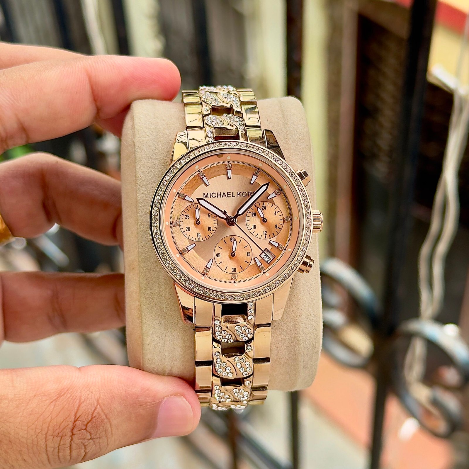 WhatsApp Image 2026-09-04 at 6.05.07 PM Michael Kors Ritz rose-gold dial - Image 1