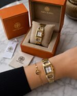 Tory Burch Gemini Glossy White Dial - Image 2