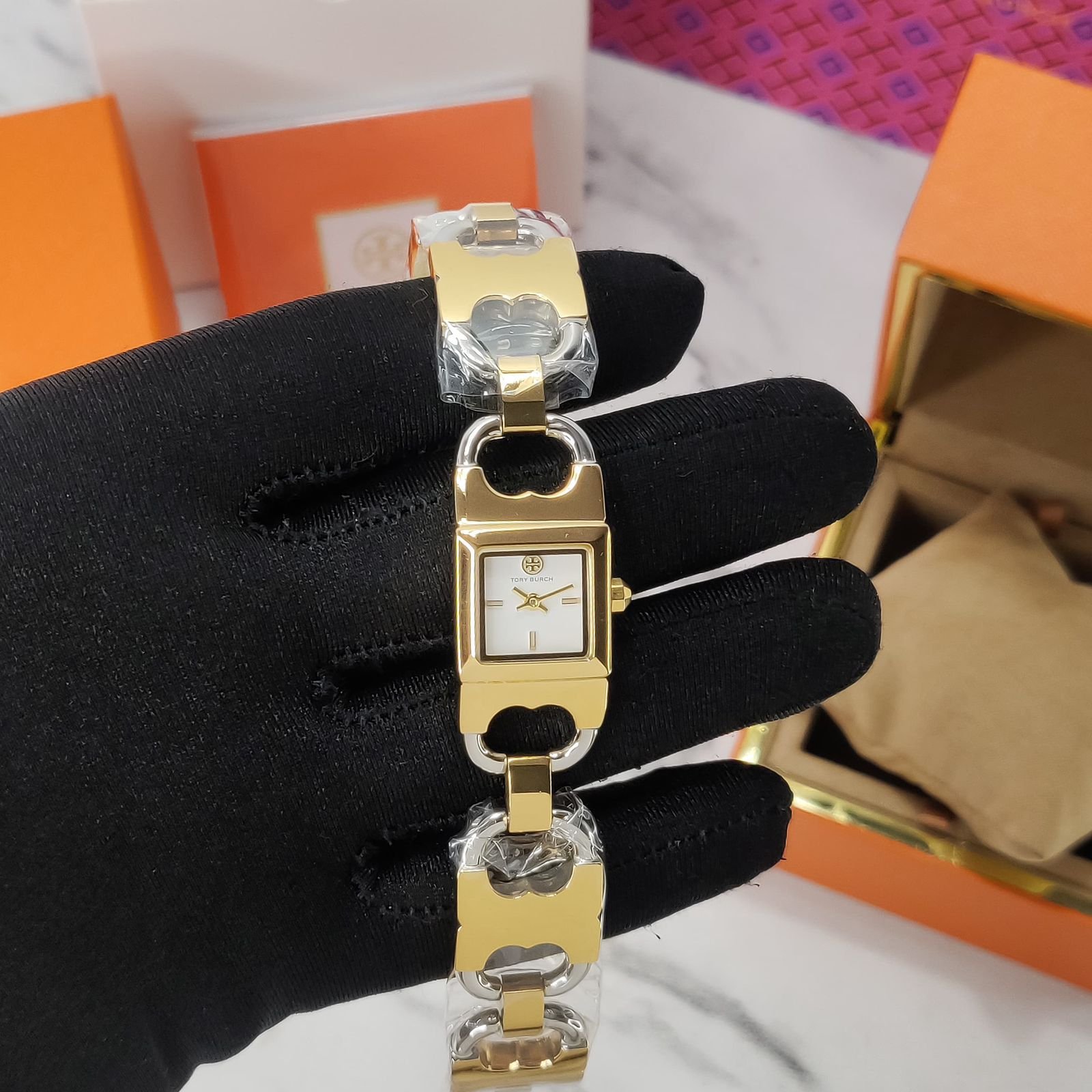 WhatsApp Image 2026-09-04 at 6.05.24 PM Tory Burch Gemini Glossy White Dial - Image 1
