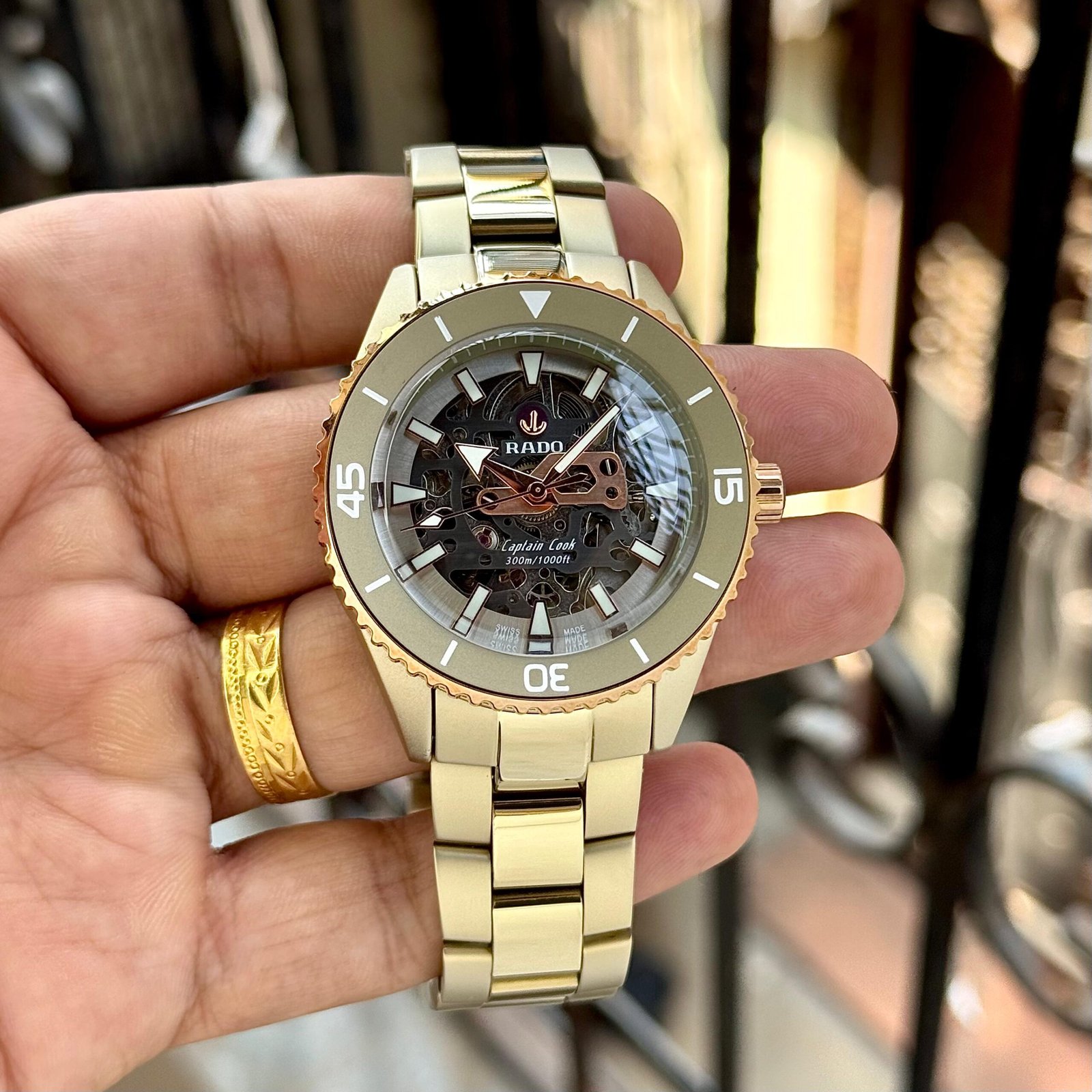 WhatsApp Image 2026-09-04 at 6.06.37 PM (1) Rado Captain Cook Two-Tone Skeletonised Dial - Image 1