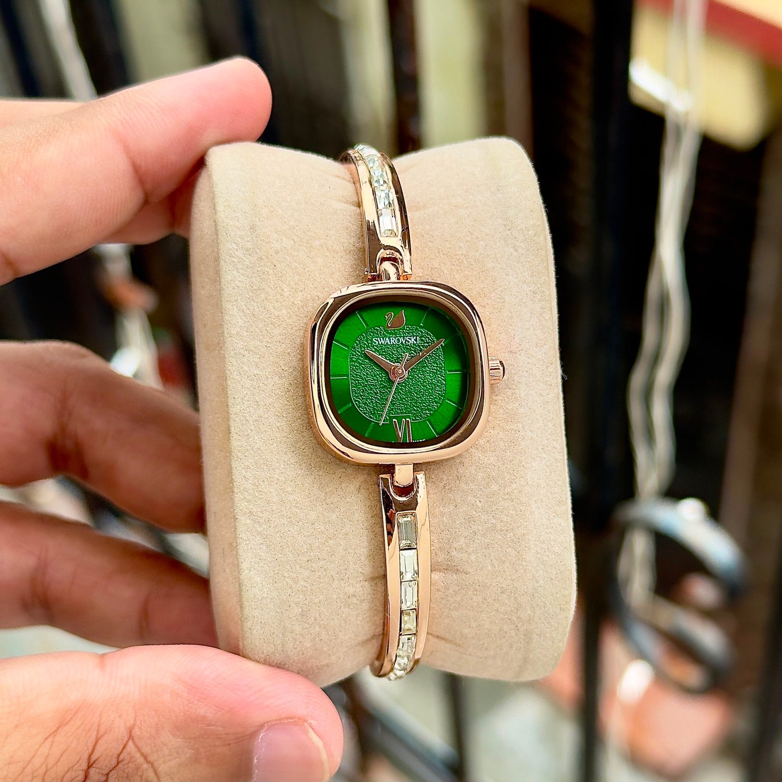 WhatsApp Image 2026-09-04 at 6.08.12 PM (1) Swarovski Elegant Deep Green Dial - Image 1