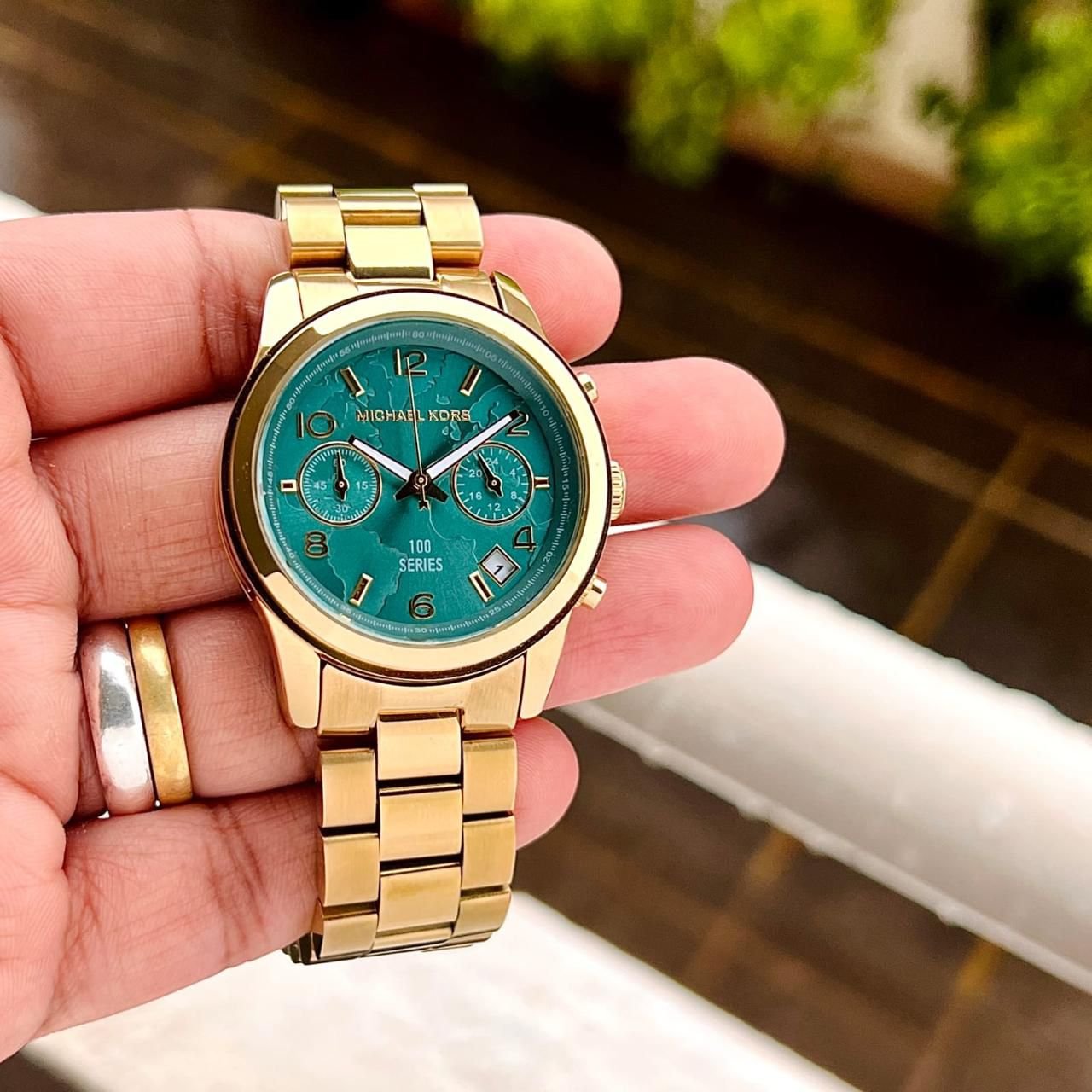 WhatsApp Image 2026-09-04 at 6.09.54 PM Michael Kors Turquoise-Green Dial - Image 1