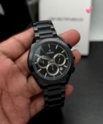 Rado Chronograph Black Gold Tone Chrono - Image 10