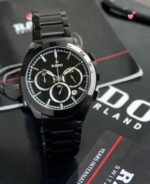 Rado Chronograph Black Gold Tone Chrono - Image 5