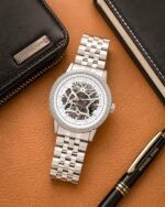 Michael Kors Automatic Skeleton Silver-Tone - Image 3