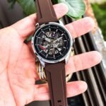 Tommy Hilfiger Skeleton Brown Black Dial Automatic