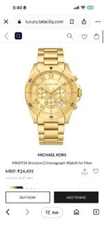 Michael Kors Brecken Chronograph 44MM Gold Dial - Image 5