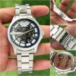 Armani Exchange Silver Blue Dial Automatic - Image 4