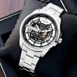 Armani Exchange Silver Blue Dial Automatic
