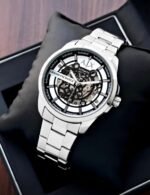 Armani Exchange Silver Blue Dial Automatic