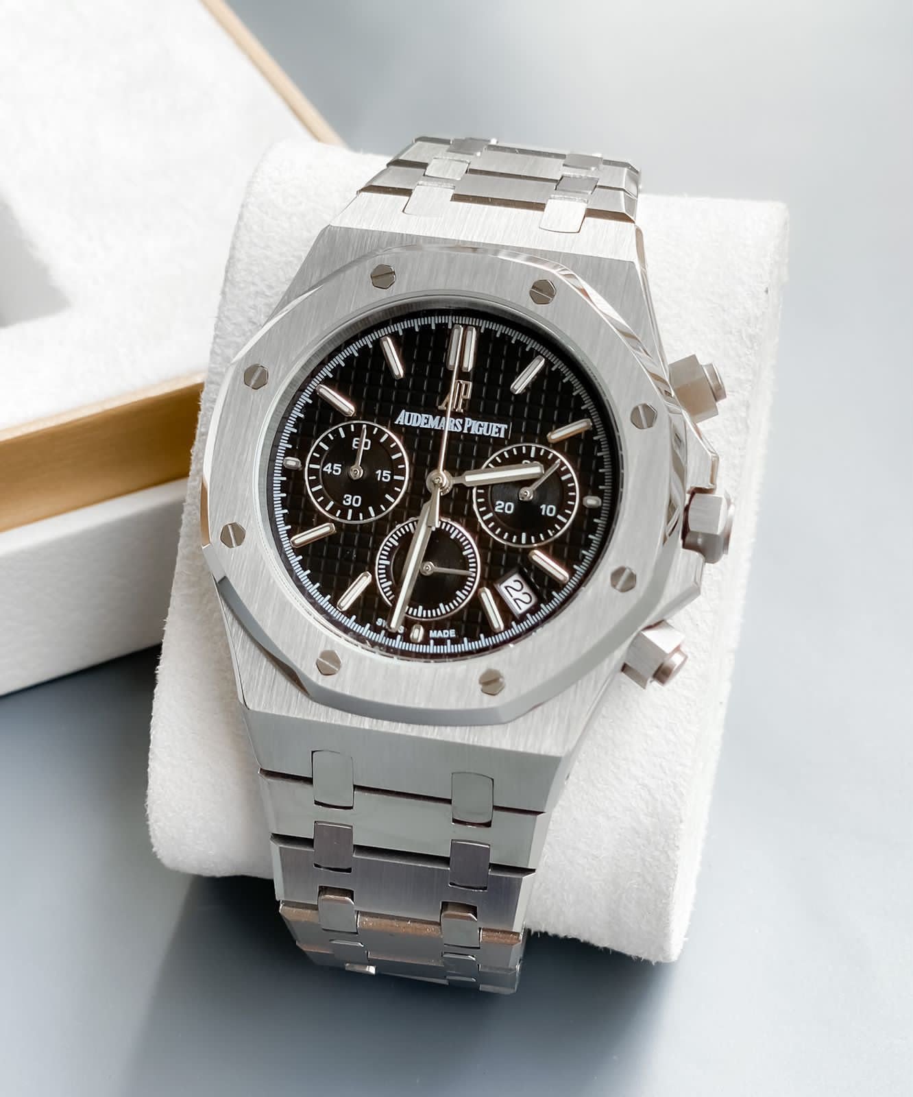 WhatsApp Image 2026-09-10 at 11.08.46 PM Audemars Piguet Silver Black Dial Analog - Image 1