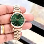Emporio Armani Rose Gold Green Dial
