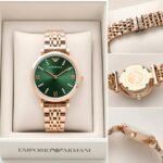 Emporio Armani Rose Gold Green Dial - Image 3