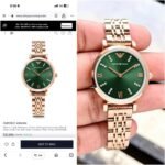 Emporio Armani Rose Gold Green Dial - Image 5