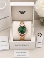 Emporio Armani Rose Gold Green Dial - Image 6