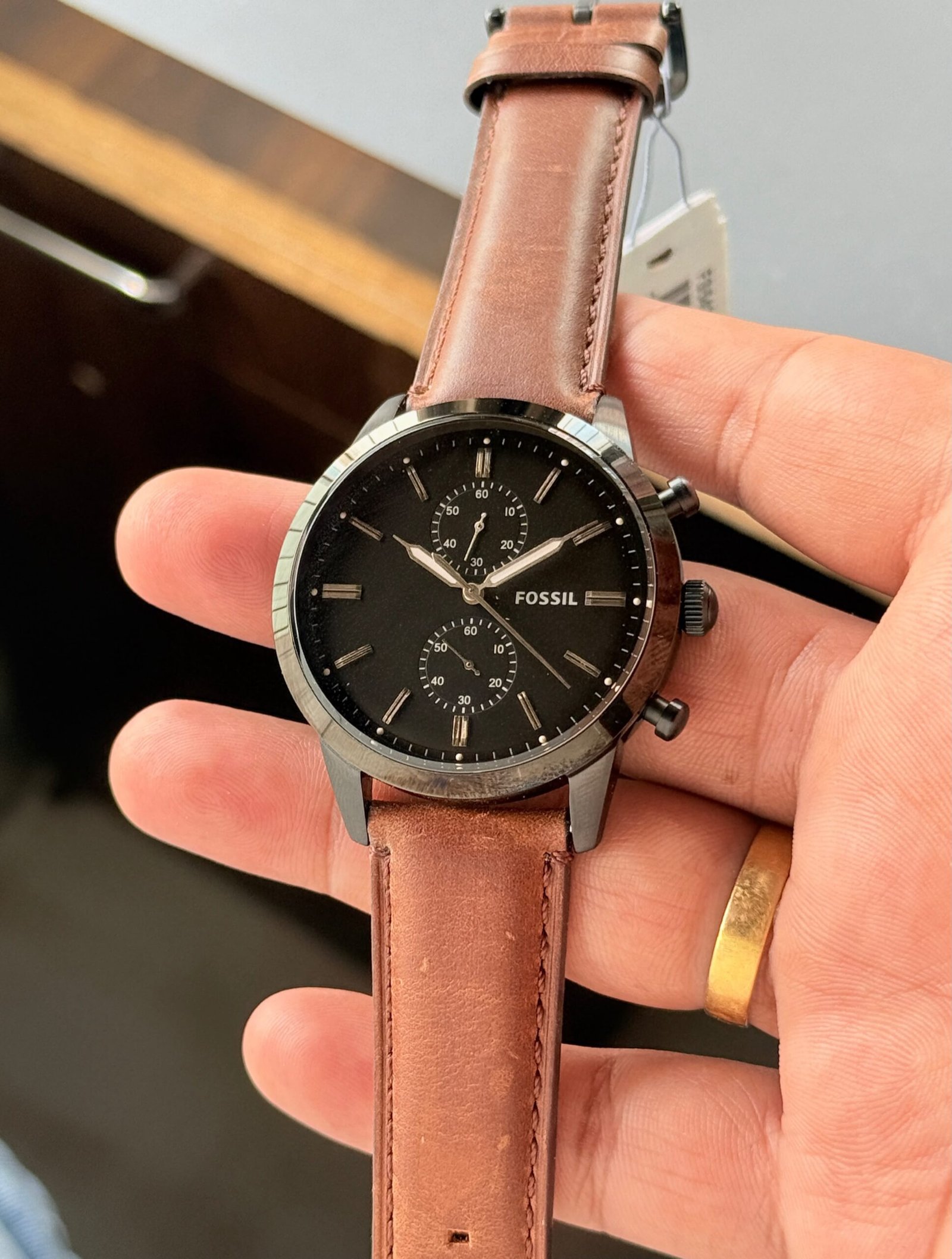 WhatsApp Image 2026-09-10 at 11.10.08 PM (1) Fossil Townsman Brown dial Chrono - Image 1