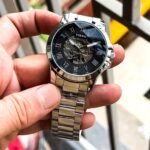 Fossil Automatic Silver Black Dial - Image 3