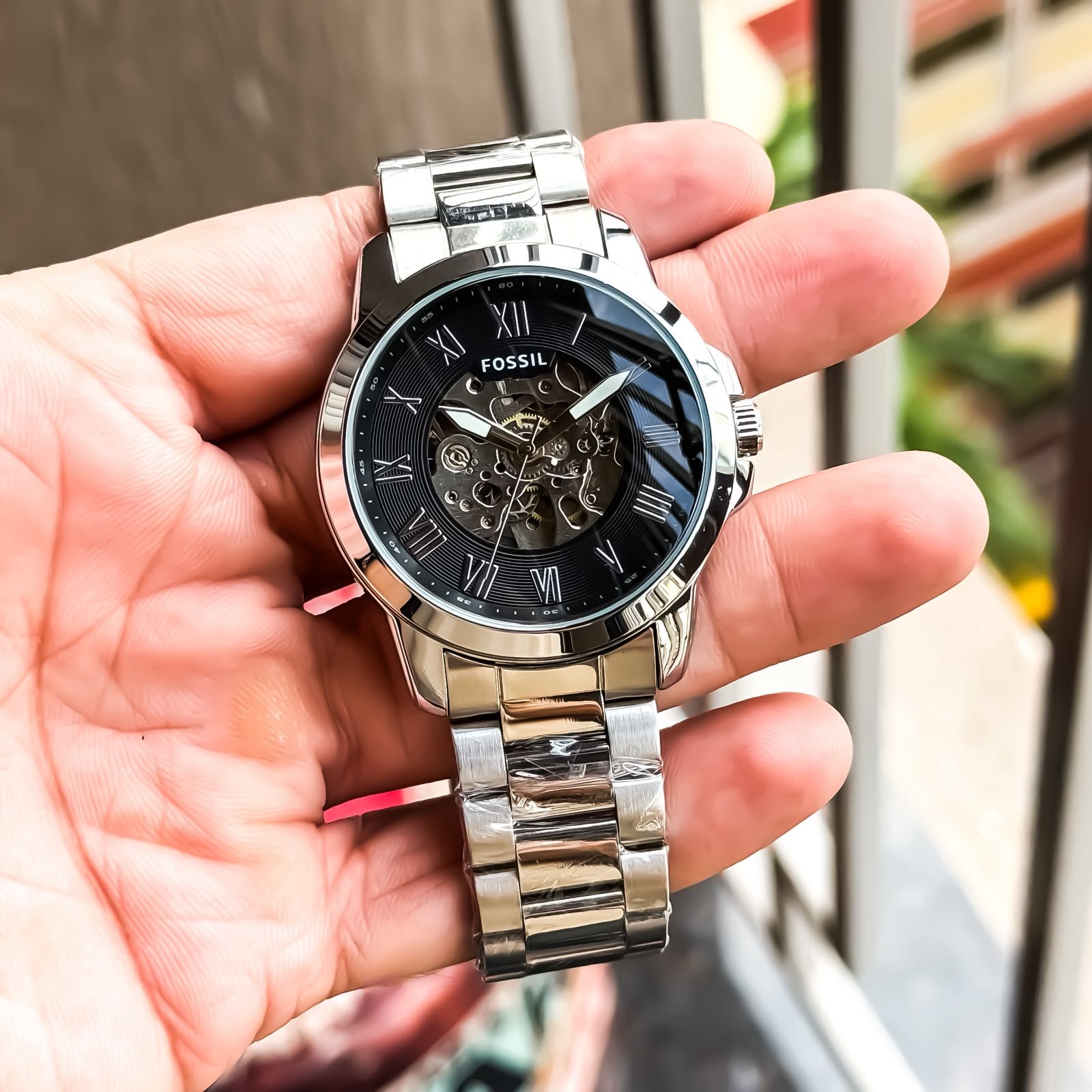 WhatsApp Image 2026-09-10 at 11.12.50 PM Fossil Automatic Silver Black Dial - Image 1