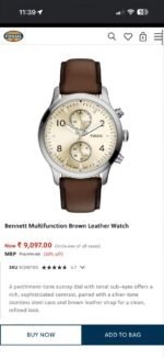 Fossil Bennette Brown Yellow Dial - Image 2