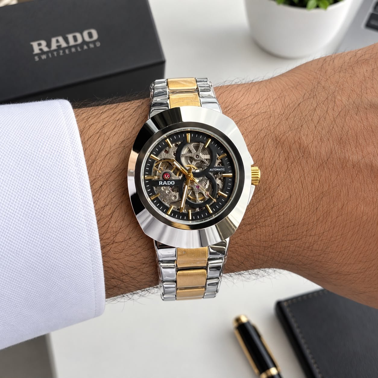 WhatsApp Image 2026-09-10 at 11.15.44 PM Rado Black Skeleton Dial Automatic - Image 1