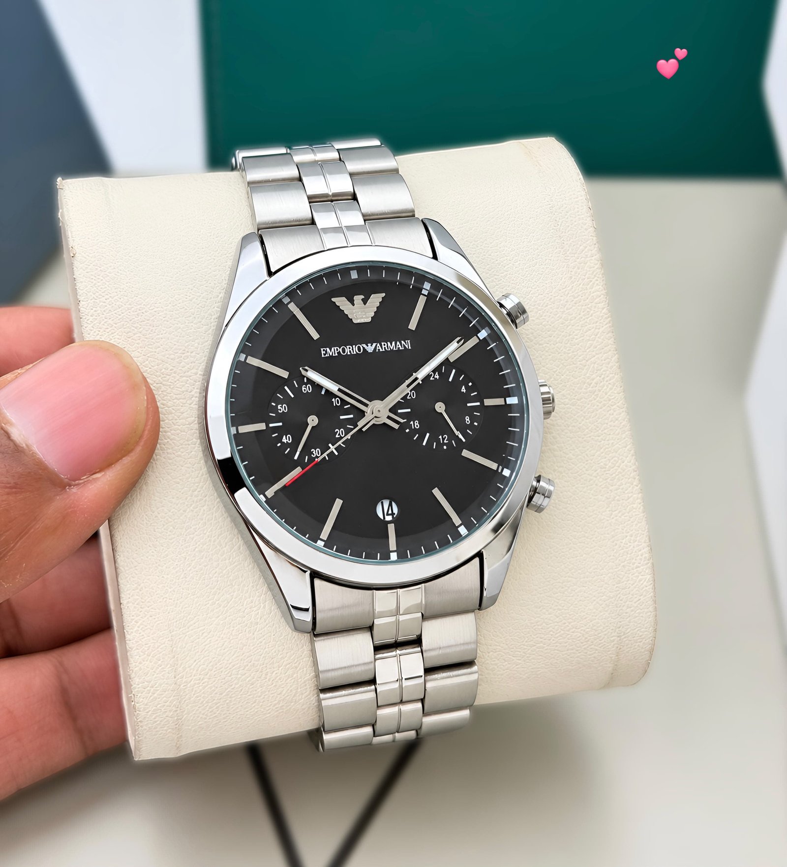 Emporio Armani Black Quartz Chronograph