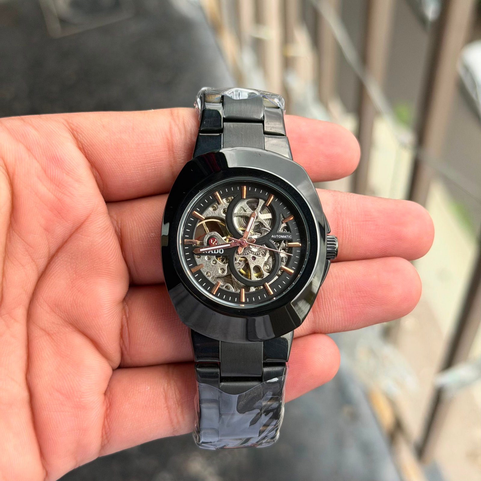 WhatsApp Image 2026-09-10 at 11.23.40 PM (1) Rado Black Silver-Tone Dial Skeleton Automatic - Image 1