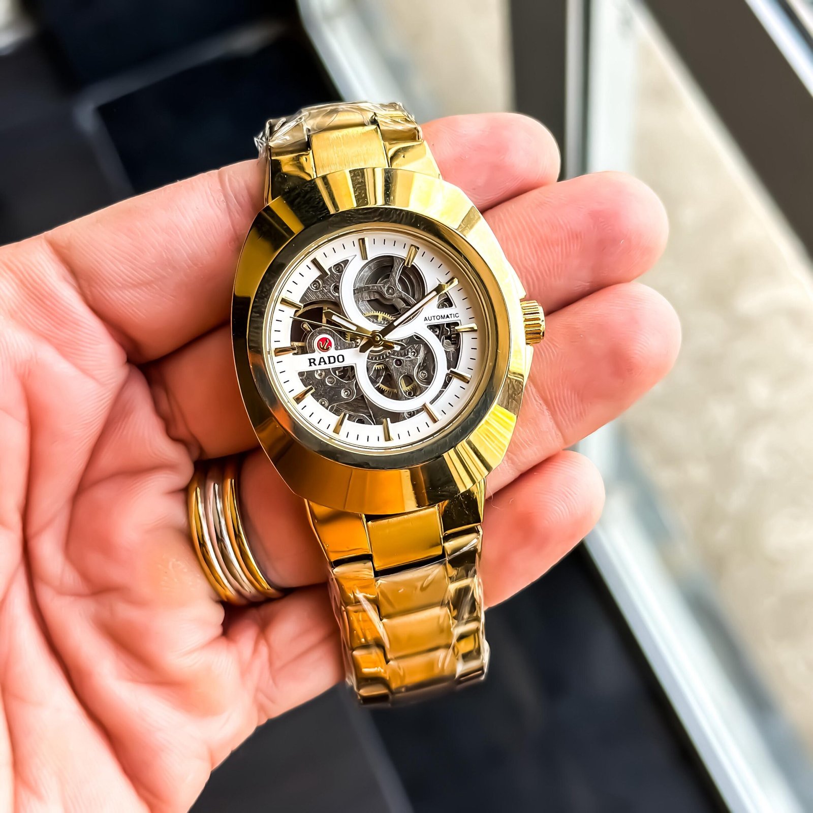 WhatsApp Image 2026-09-10 at 11.24.41 PM Rado Automatic Gold Tone White Dial - Image 1